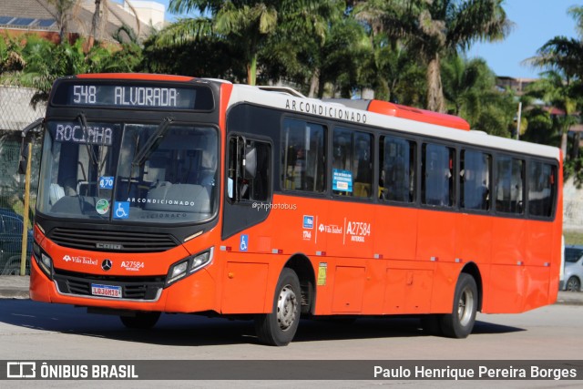 Transportes Vila Isabel A27584 na cidade de Rio de Janeiro, Rio de Janeiro, Brasil, por Paulo Henrique Pereira Borges. Número da foto: #13160134.