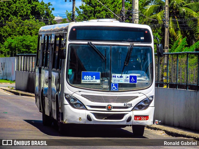 Transporte Tropical 4290 na cidade de Aracaju, Sergipe, Brasil, por Ronald Gabriel. Número da foto: #13157858.