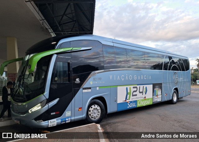 Viação Garcia 82199 na cidade de Rolândia, Paraná, Brasil, por Andre Santos de Moraes. Número da foto: #13159740.