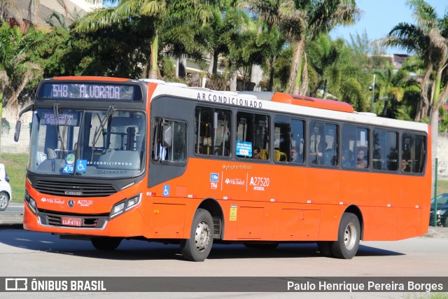Transportes Vila Isabel A27520 na cidade de Rio de Janeiro, Rio de Janeiro, Brasil, por Paulo Henrique Pereira Borges. Número da foto: #13160118.