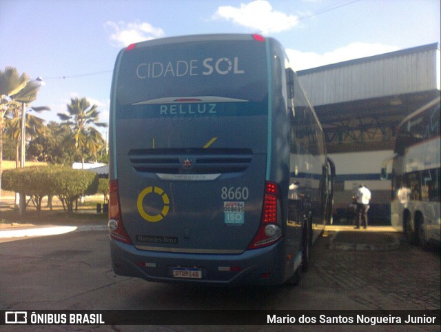 Viação Cidade Sol 8660 na cidade de Piritiba, Bahia, Brasil, por Mario dos Santos Nogueira Junior. Número da foto: #13158391.