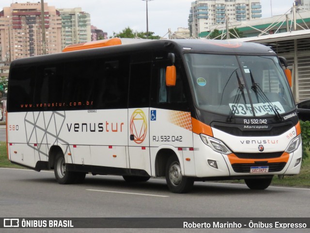 Venus Turística RJ 532.042 na cidade de Rio de Janeiro, Rio de Janeiro, Brasil, por Roberto Marinho - Ônibus Expresso. Número da foto: #13160717.