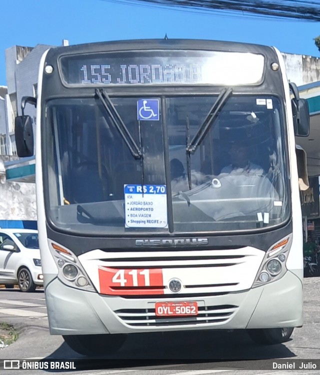 Borborema Imperial Transportes 411 na cidade de Recife, Pernambuco, Brasil, por Daniel  Julio. Número da foto: #13158758.