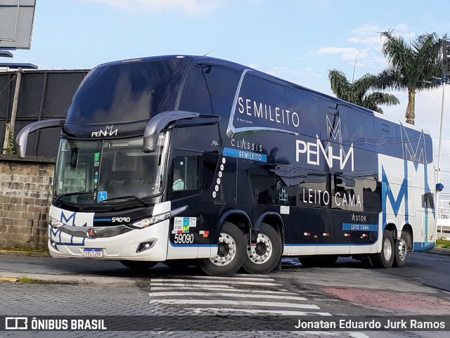Empresa de Ônibus Nossa Senhora da Penha 59090 na cidade de Itajaí, Santa Catarina, Brasil, por Jonatan Eduardo Jurk Ramos. Número da foto: #13160906.