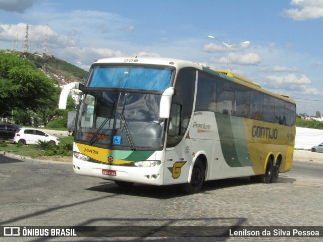 Empresa Gontijo de Transportes 14475 na cidade de Caruaru, Pernambuco, Brasil, por Lenilson da Silva Pessoa. Número da foto: #13159170.