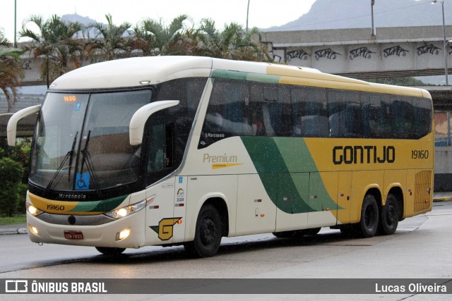 Empresa Gontijo de Transportes 19160 na cidade de Rio de Janeiro, Rio de Janeiro, Brasil, por Lucas Oliveira. Número da foto: #13158884.