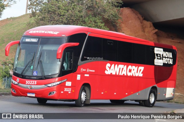 Viação Santa Cruz 30223 na cidade de Campinas, São Paulo, Brasil, por Paulo Henrique Pereira Borges. Número da foto: #13160177.