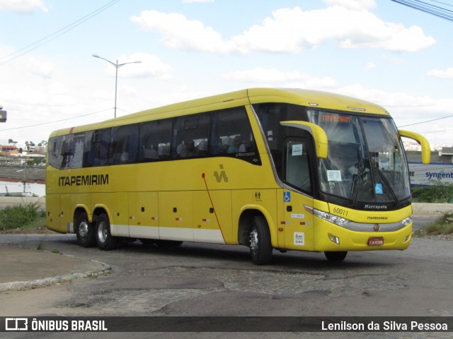 Viação Itapemirim 60011 na cidade de Caruaru, Pernambuco, Brasil, por Lenilson da Silva Pessoa. Número da foto: #13159167.