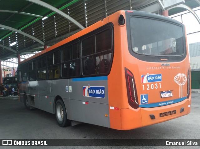 Auto Ônibus São João 12031 na cidade de Feira de Santana, Bahia, Brasil, por Emanuel Silva. Número da foto: #13157743.
