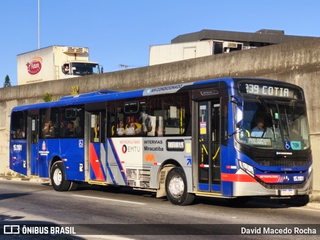 Viação Miracatiba 15.1101 na cidade de Cotia, São Paulo, Brasil, por David Macedo Rocha. Número da foto: #13157676.
