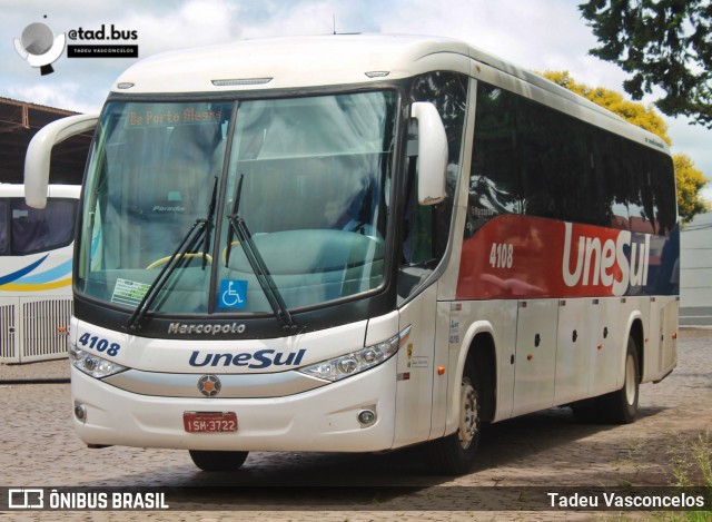 Unesul de Transportes 4108 na cidade de Carazinho, Rio Grande do Sul, Brasil, por Tadeu Vasconcelos. Número da foto: #13159015.