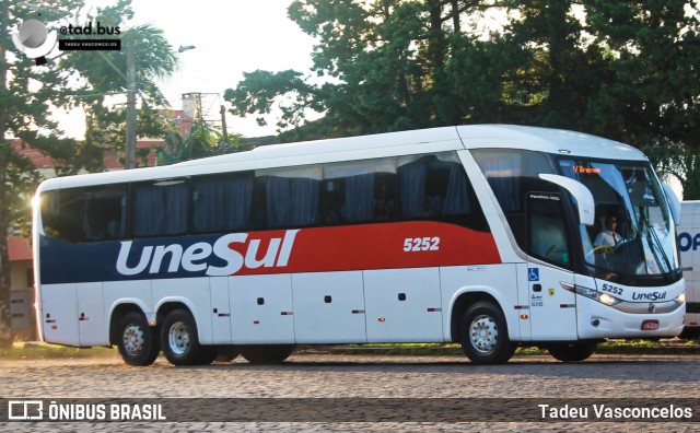 Unesul de Transportes 5252 na cidade de Carazinho, Rio Grande do Sul, Brasil, por Tadeu Vasconcelos. Número da foto: #13159058.