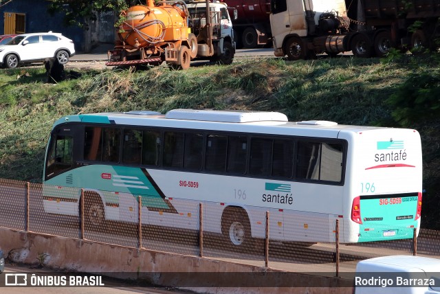 Santa Fé Transportes 196 na cidade de Belo Horizonte, Minas Gerais, Brasil, por Rodrigo Barraza. Número da foto: #13159424.