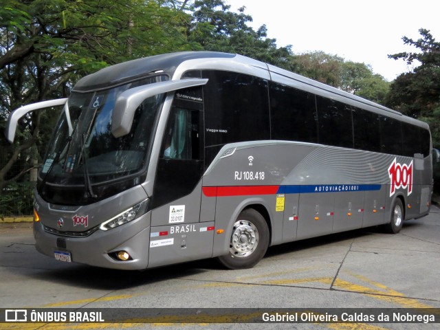 Auto Viação 1001 RJ 108.418 na cidade de São Paulo, São Paulo, Brasil, por Gabriel Oliveira Caldas da Nobrega. Número da foto: #13157938.