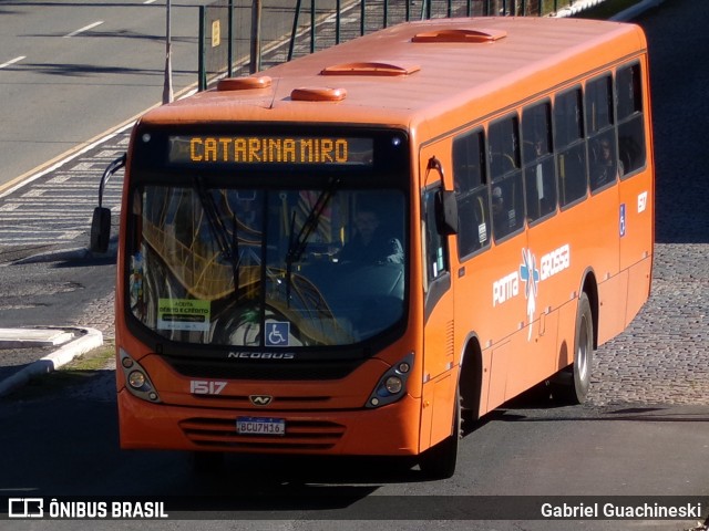 VCG - Viação Campos Gerais 1517 na cidade de Ponta Grossa, Paraná, Brasil, por Gabriel Guachineski. Número da foto: #13163768.