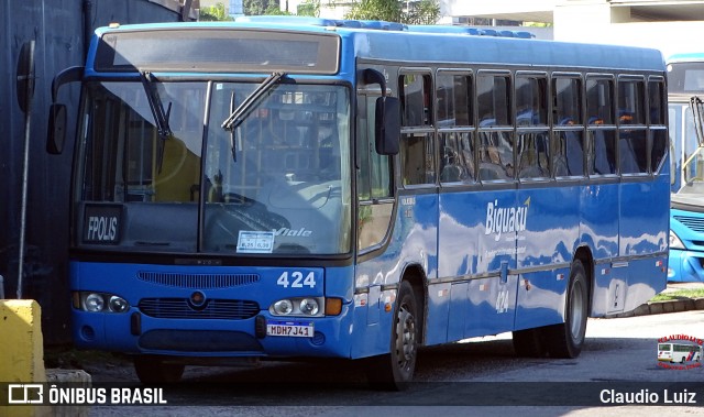 Biguaçu Transportes Coletivos Administração e Participação 424 na cidade de Florianópolis, Santa Catarina, Brasil, por Claudio Luiz. Número da foto: #13163428.