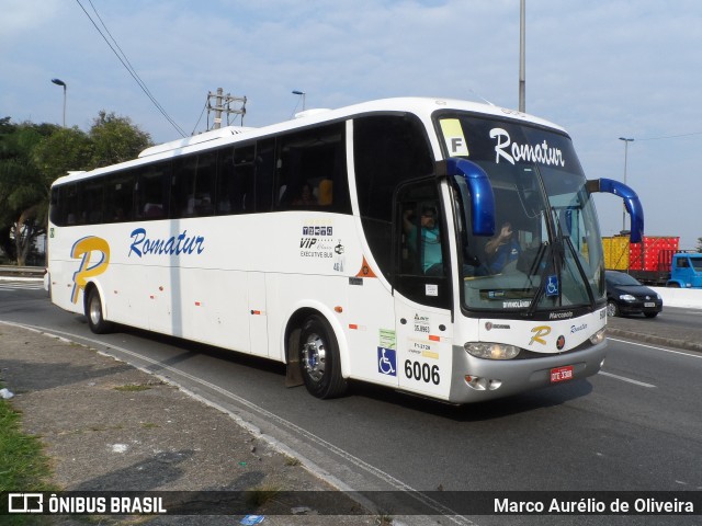 Romatur Transportadora Turística 6006 na cidade de São Paulo, São Paulo, Brasil, por Marco Aurélio de Oliveira. Número da foto: #13164617.