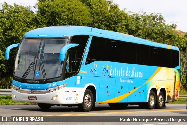Estrela de Minas Viagens e Turismo 40000 na cidade de Barra do Piraí, Rio de Janeiro, Brasil, por Paulo Henrique Pereira Borges. Número da foto: #13164078.