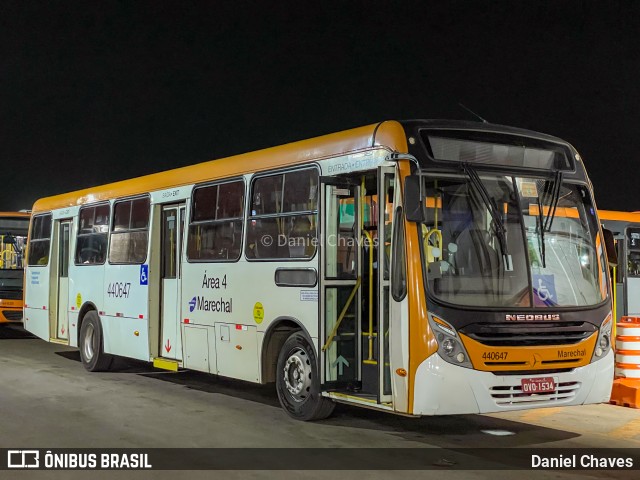 Auto Viação Marechal Brasília 440647 na cidade de Ceilândia, Distrito Federal, Brasil, por Daniel Chaves. Número da foto: #13163889.