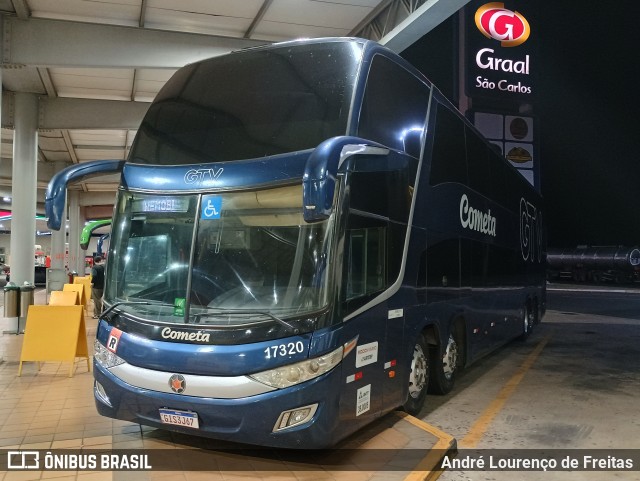 Viação Cometa 17320 na cidade de São Carlos, São Paulo, Brasil, por André Lourenço de Freitas. Número da foto: #13162846.