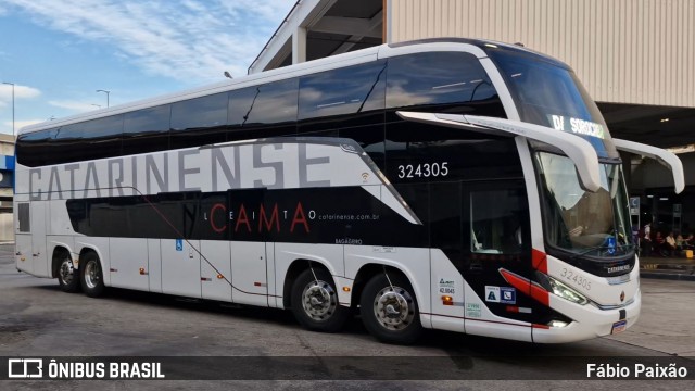 Auto Viação Catarinense 324305 na cidade de Rio de Janeiro, Rio de Janeiro, Brasil, por Fábio Paixão. Número da foto: #13161414.
