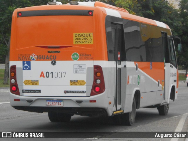 Viação São José A01007 na cidade de Nova Iguaçu, Rio de Janeiro, Brasil, por Augusto César. Número da foto: #13162586.