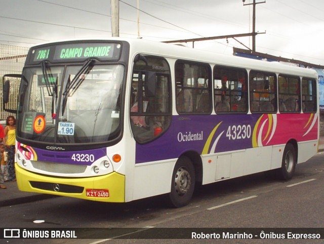 Viação Oeste Ocidental 43236 na cidade de Rio de Janeiro, Rio de Janeiro, Brasil, por Roberto Marinho - Ônibus Expresso. Número da foto: #13164538.