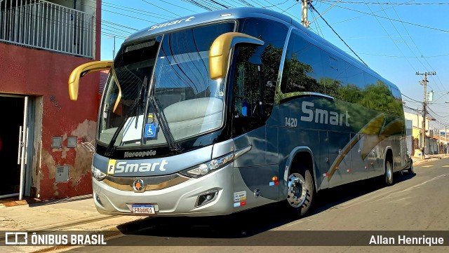 Viação Smart Transporte e Turismo 1420 na cidade de Sumaré, São Paulo, Brasil, por Allan Henrique. Número da foto: #13162966.