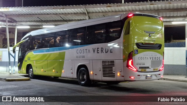 Costa Verde Transportes RJ 217.018 na cidade de Rio de Janeiro, Rio de Janeiro, Brasil, por Fábio Paixão. Número da foto: #13163335.