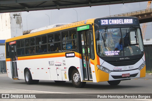 Transportes Paranapuan B10070 na cidade de Rio de Janeiro, Rio de Janeiro, Brasil, por Paulo Henrique Pereira Borges. Número da foto: #13164058.