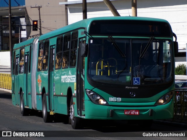 VCG - Viação Campos Gerais 1169 na cidade de Ponta Grossa, Paraná, Brasil, por Gabriel Guachineski. Número da foto: #13163781.