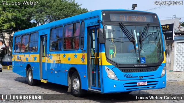 Trans Isaak Turismo 9590 na cidade de Curitiba, Paraná, Brasil, por Lucas Weber Calizario. Número da foto: #13161476.