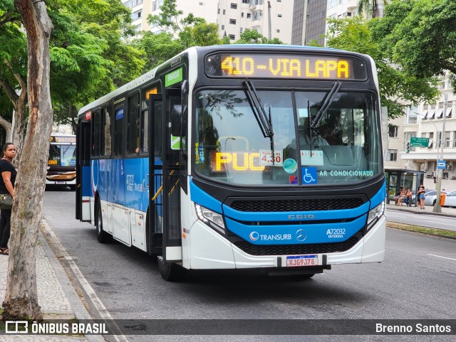 Transurb A72032 na cidade de Rio de Janeiro, Rio de Janeiro, Brasil, por Brenno Santos. Número da foto: #13162859.