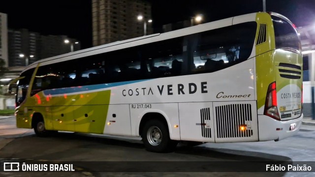 Costa Verde Transportes RJ 217.043 na cidade de Rio de Janeiro, Rio de Janeiro, Brasil, por Fábio Paixão. Número da foto: #13163356.