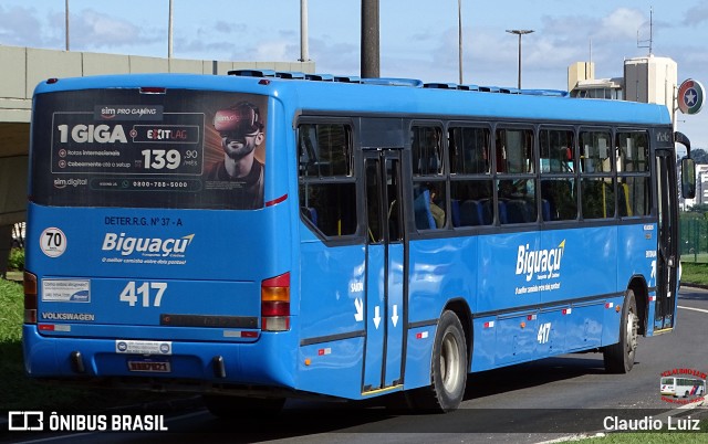 Biguaçu Transportes Coletivos Administração e Participação 417 na cidade de Florianópolis, Santa Catarina, Brasil, por Claudio Luiz. Número da foto: #13163710.