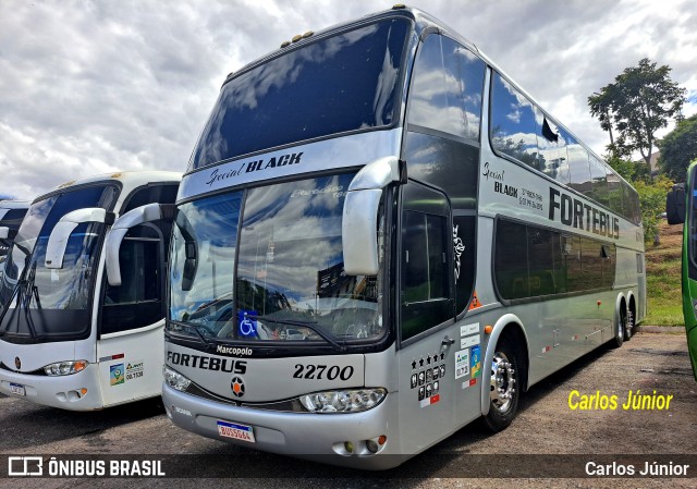 ForteBus Turismo 22700 na cidade de Trindade, Goiás, Brasil, por Carlos Júnior. Número da foto: #13162535.