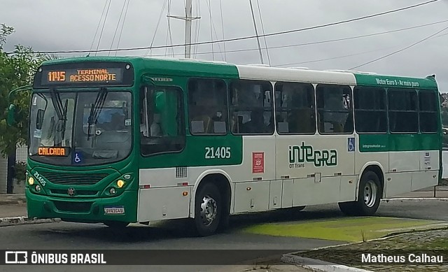 OT Trans - Ótima Salvador Transportes 21405 na cidade de Salvador, Bahia, Brasil, por Matheus Calhau. Número da foto: #13162656.