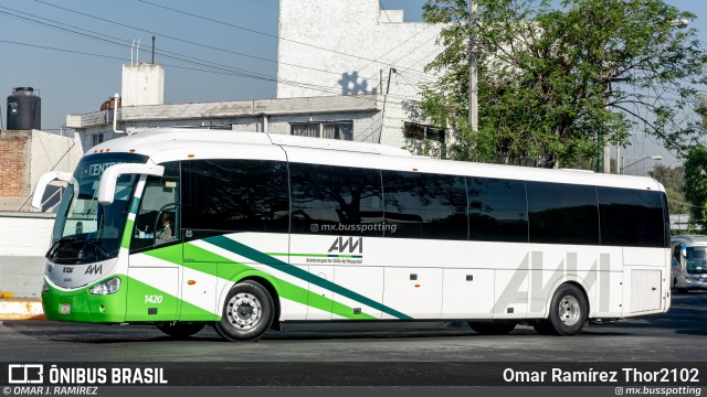 AVM - Autotransportes Valle del Mezquital 1420 na cidade de Gustavo A. Madero, Ciudad de México, México, por Omar Ramírez Thor2102. Número da foto: #13163964.