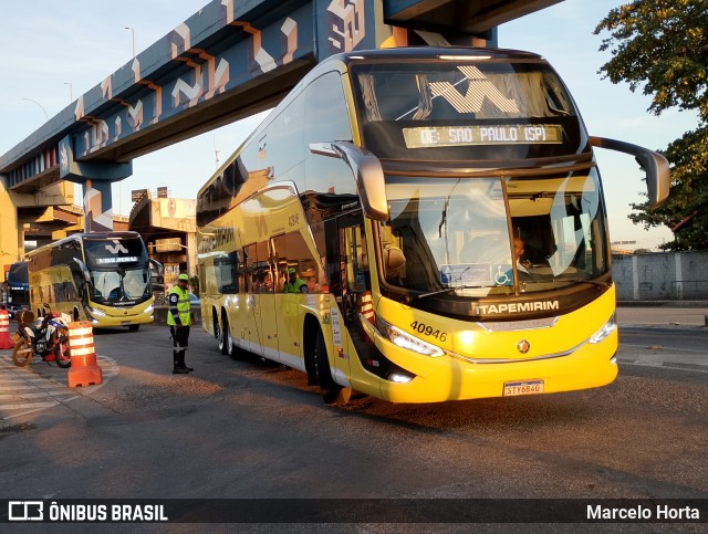 Viação Nova Itapemirim 40946 na cidade de Rio de Janeiro, Rio de Janeiro, Brasil, por Marcelo Horta. Número da foto: #13163590.