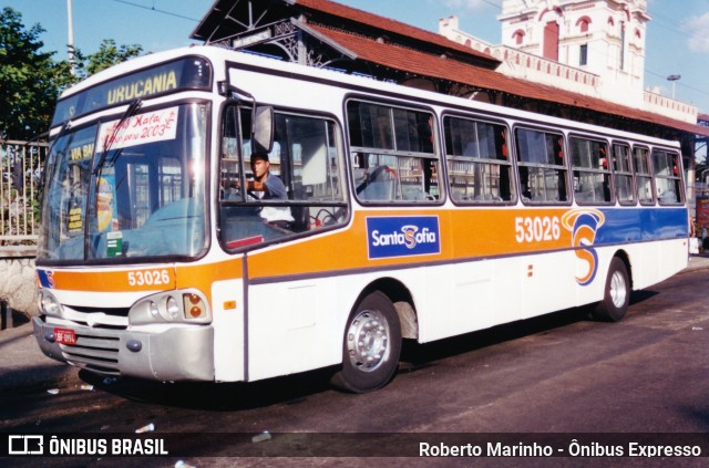 Viação Santa Sofia 53026 na cidade de Rio de Janeiro, Rio de Janeiro, Brasil, por Roberto Marinho - Ônibus Expresso. Número da foto: #13164633.