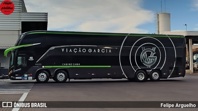Viação Garcia 90030 na cidade de Maringá, Paraná, Brasil, por Felipe Arguelho. Número da foto: #13163025.