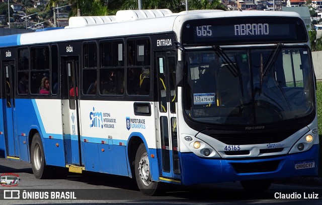Insular Transportes Coletivos 45165 na cidade de Florianópolis, Santa Catarina, Brasil, por Claudio Luiz. Número da foto: #13163812.