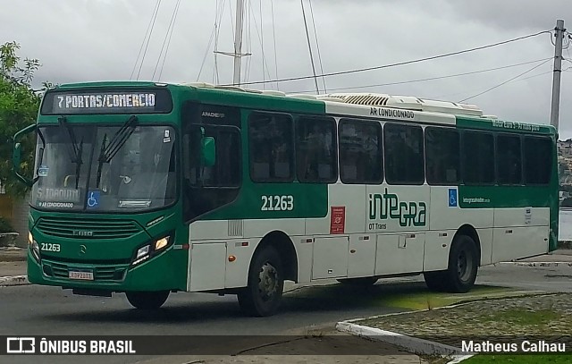OT Trans - Ótima Salvador Transportes 21263 na cidade de Salvador, Bahia, Brasil, por Matheus Calhau. Número da foto: #13162625.