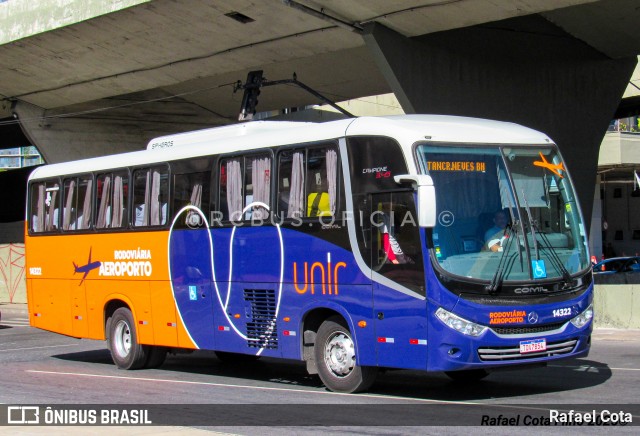 Expresso Unir 14322 na cidade de Belo Horizonte, Minas Gerais, Brasil, por Rafael Cota. Número da foto: #13164055.