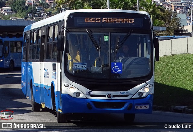 Transporte Coletivo Estrela 4411 na cidade de Florianópolis, Santa Catarina, Brasil, por Claudio Luiz. Número da foto: #13163760.