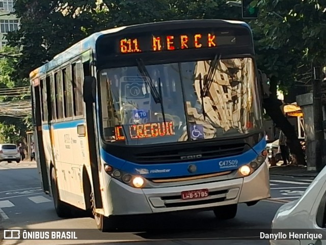 Viação Redentor C47509 na cidade de Rio de Janeiro, Rio de Janeiro, Brasil, por Danyllo Henrique. Número da foto: #13164086.
