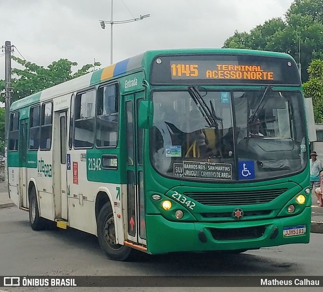OT Trans - Ótima Salvador Transportes 21342 na cidade de Salvador, Bahia, Brasil, por Matheus Calhau. Número da foto: #13162634.