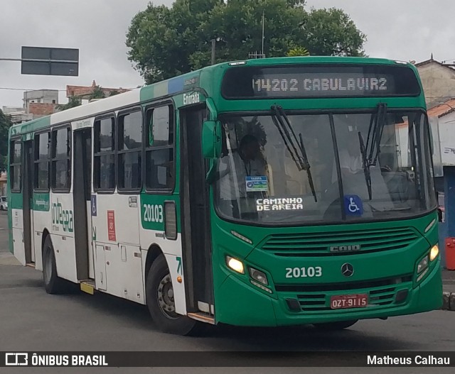 OT Trans - Ótima Salvador Transportes 20103 na cidade de Salvador, Bahia, Brasil, por Matheus Calhau. Número da foto: #13162380.