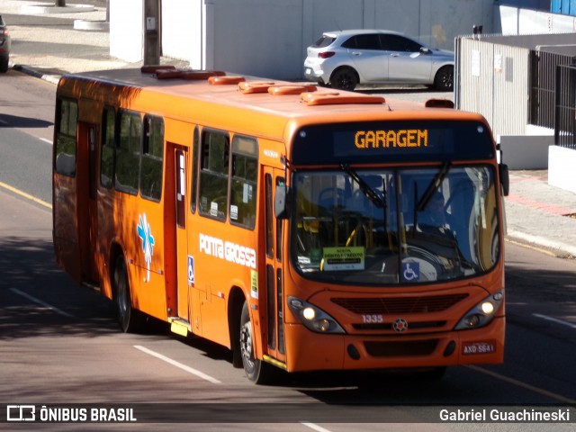 VCG - Viação Campos Gerais 1335 na cidade de Ponta Grossa, Paraná, Brasil, por Gabriel Guachineski. Número da foto: #13163708.