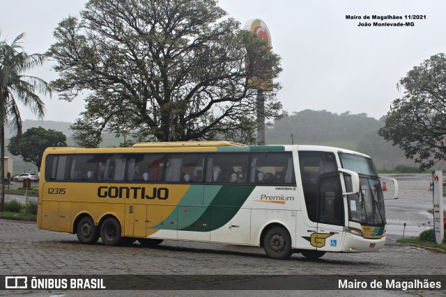 Empresa Gontijo de Transportes 12315 na cidade de João Monlevade, Minas Gerais, Brasil, por Mairo de Magalhães. Número da foto: #13162143.